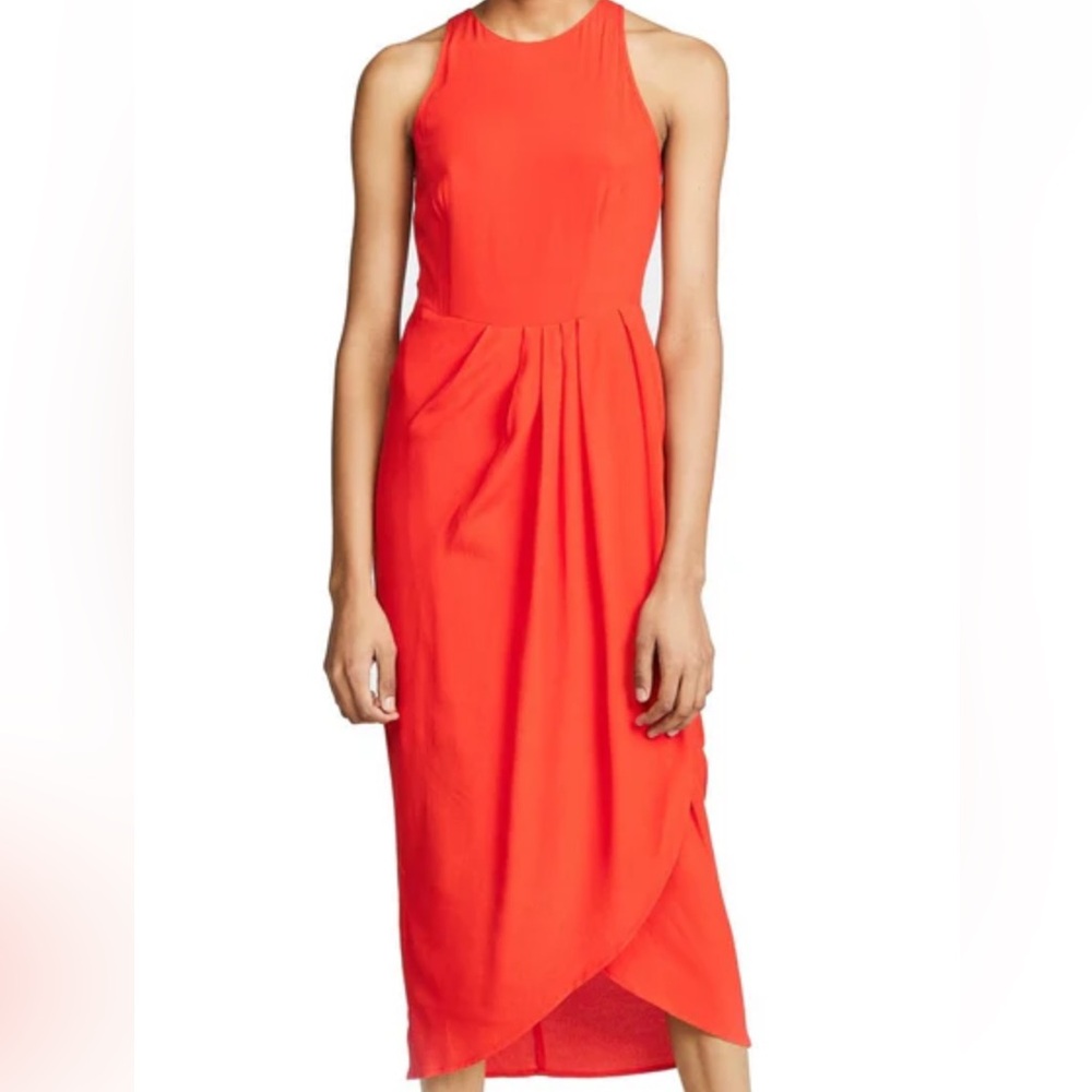 Yumi Kim women’s red/orange So Social mid-length dress, size L